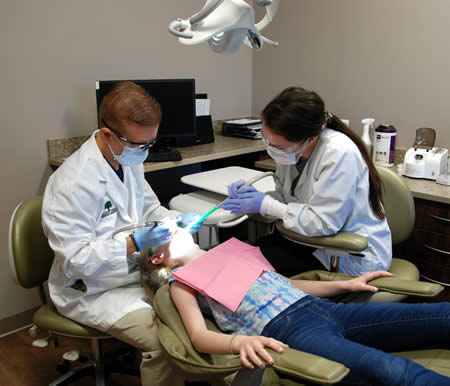 Filling a cavity at Walnut Creek Pediatric Dentistry